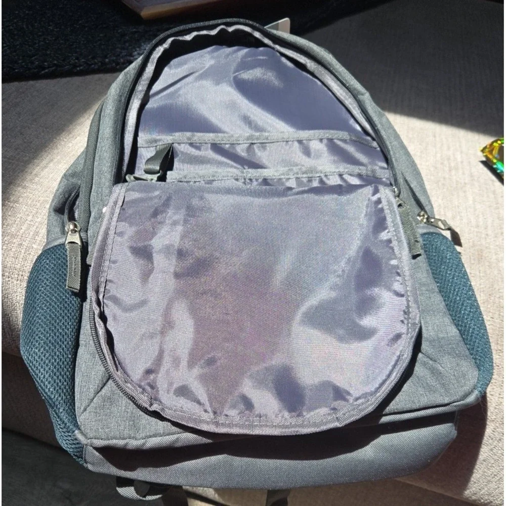 Topi Gray Laptop Backpack  With Side Pockets‎